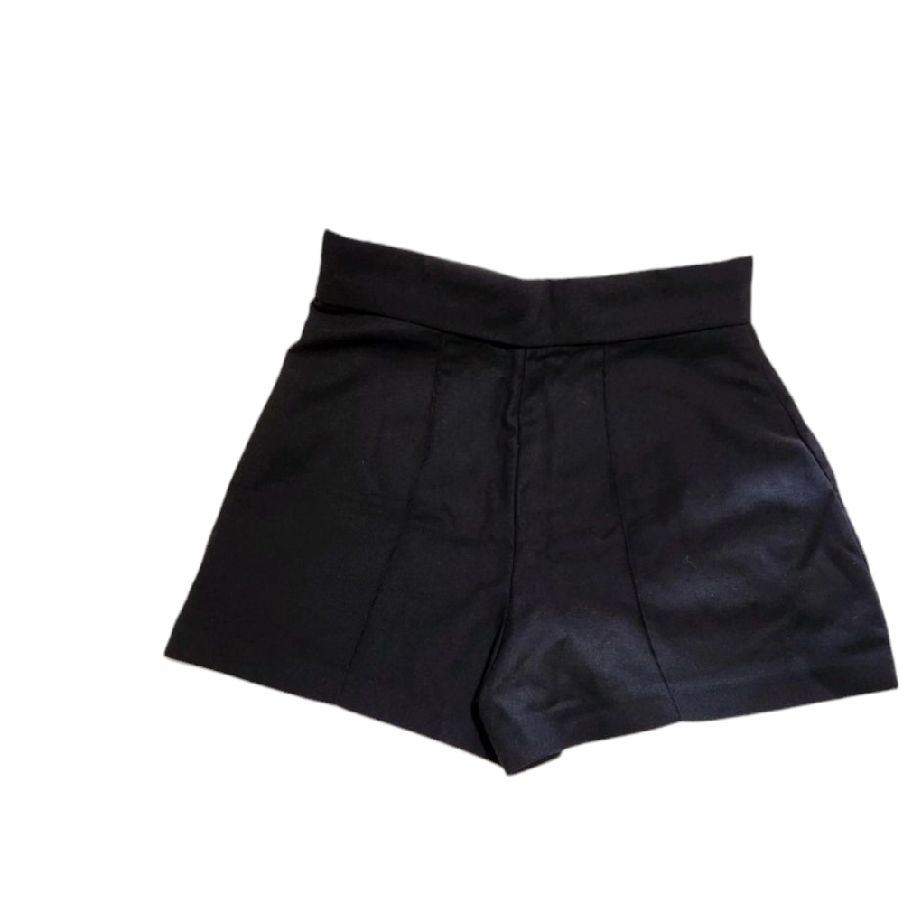 ZARA Black Tailored High Rise Shorts -Women's  hidden fly , Size: S